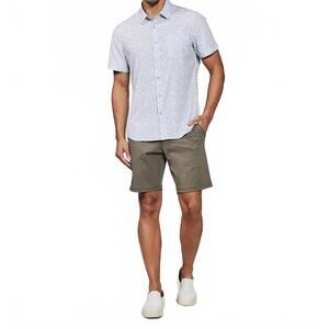 NEW 7DIAMONDS auden short sleeve shirt in light blue